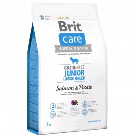 NEW Brit Care Grain-free Junior Large Breed Salmon & Potato 3kg