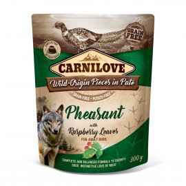 Carnilove Dog Pouch Paté Pheasant with Raspberry Leaves 300g