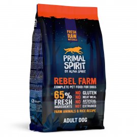 Primal Spirit Dog 65% Rebel Farm 1kg 3+1 ZDARMA