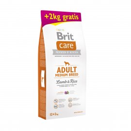 Brit Care Adult Medium Breed Lamb & Rice 12+2kg ZDARMA