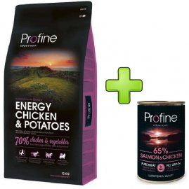 NEW Profine Energy Chicken & Potatoes 15kg + konzerva ZDARMA