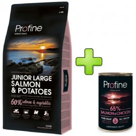 NEW Profine Junior Large Breed Salmon & Potatoes 15kg + konzerva ZDARMA